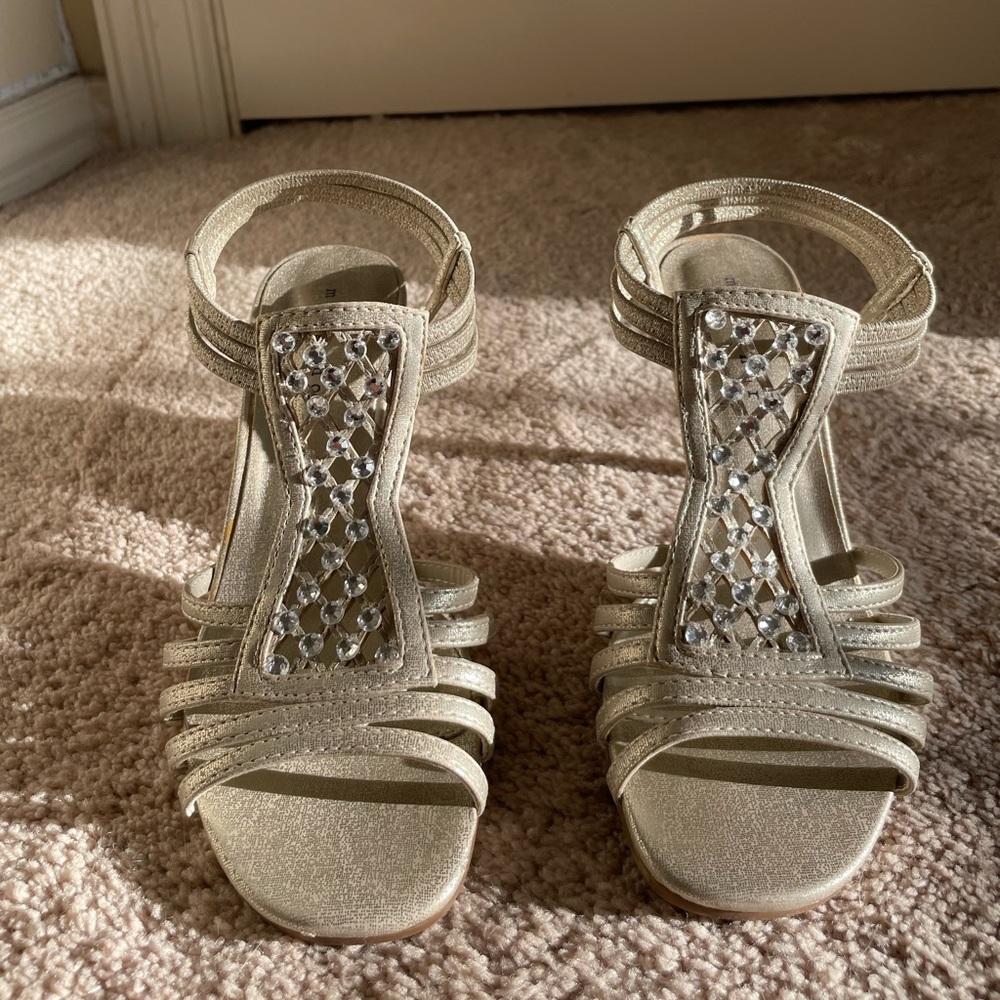 Silver heels